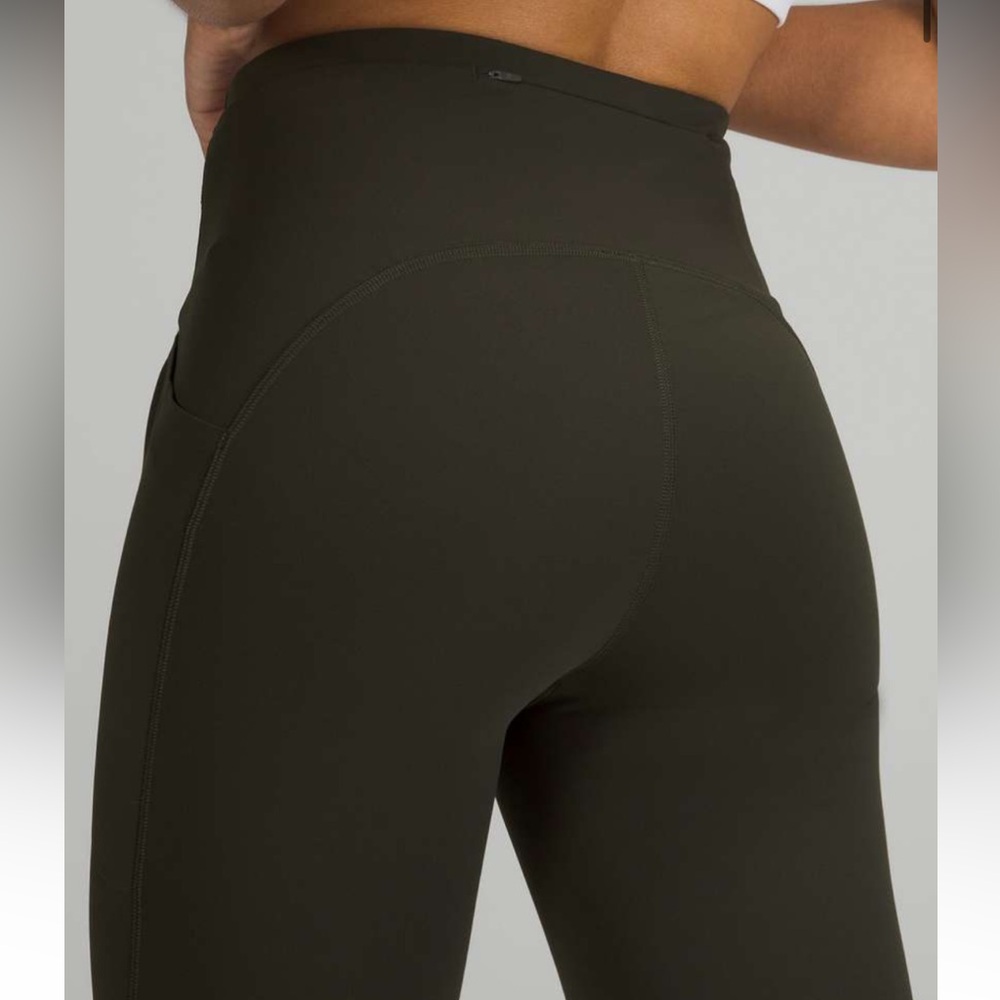 NWOT: Lululemon Swift Speed Crop 25”- Dark Olive